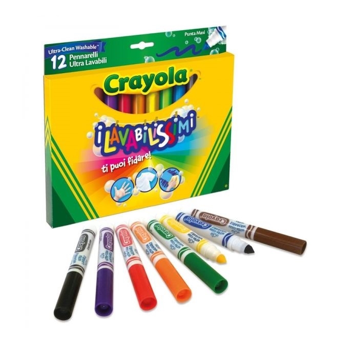colori crayola - 12 colori lavabili - Skizzo Bimbi