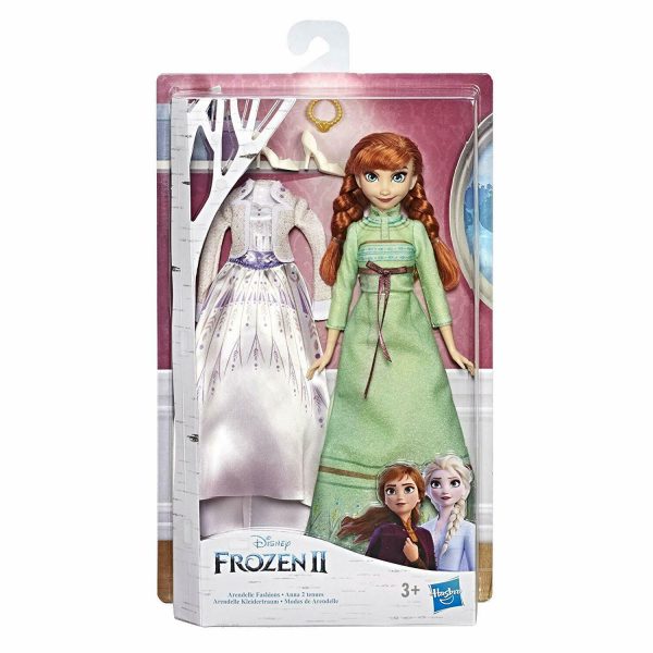 Hasbro Disney Frozen 2 - Anna di Arendelle fashion doll con 2 completi