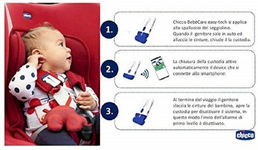 Chicco Dispositivo Anti Abbandono bambino auto universale per seggiolini  auto - Skizzo Bimbi