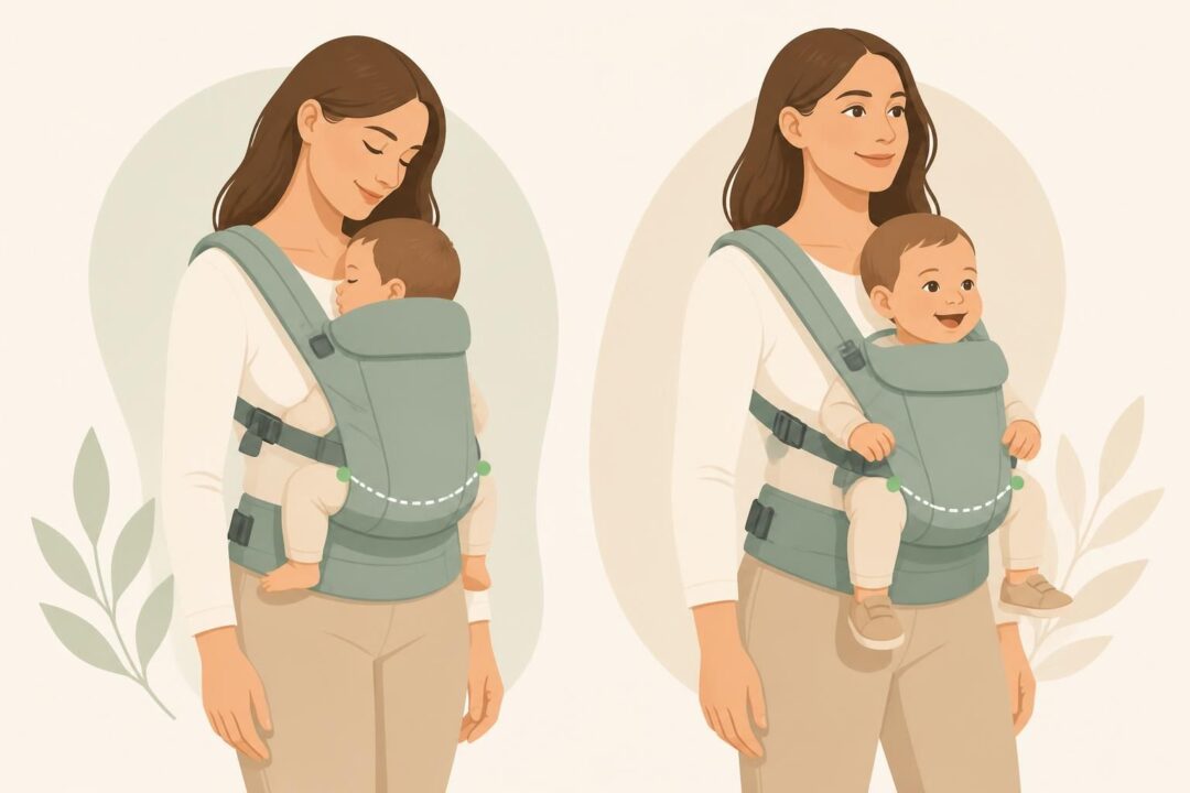 scopri la guida ergonomica al marsupio porta bebè per portare il tuo bambino fronte mamma o fronte strada, garantendo comfort e sicurezza durante ogni passeggiata.