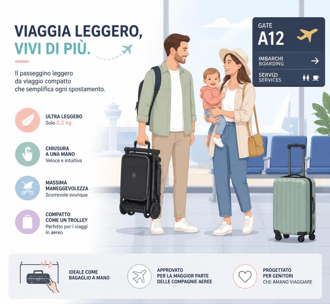scopri come scegliere il passeggino leggero da viaggio ideale valutando peso, facilità di chiusura e maneggevolezza per rendere ogni spostamento comodo e pratico.